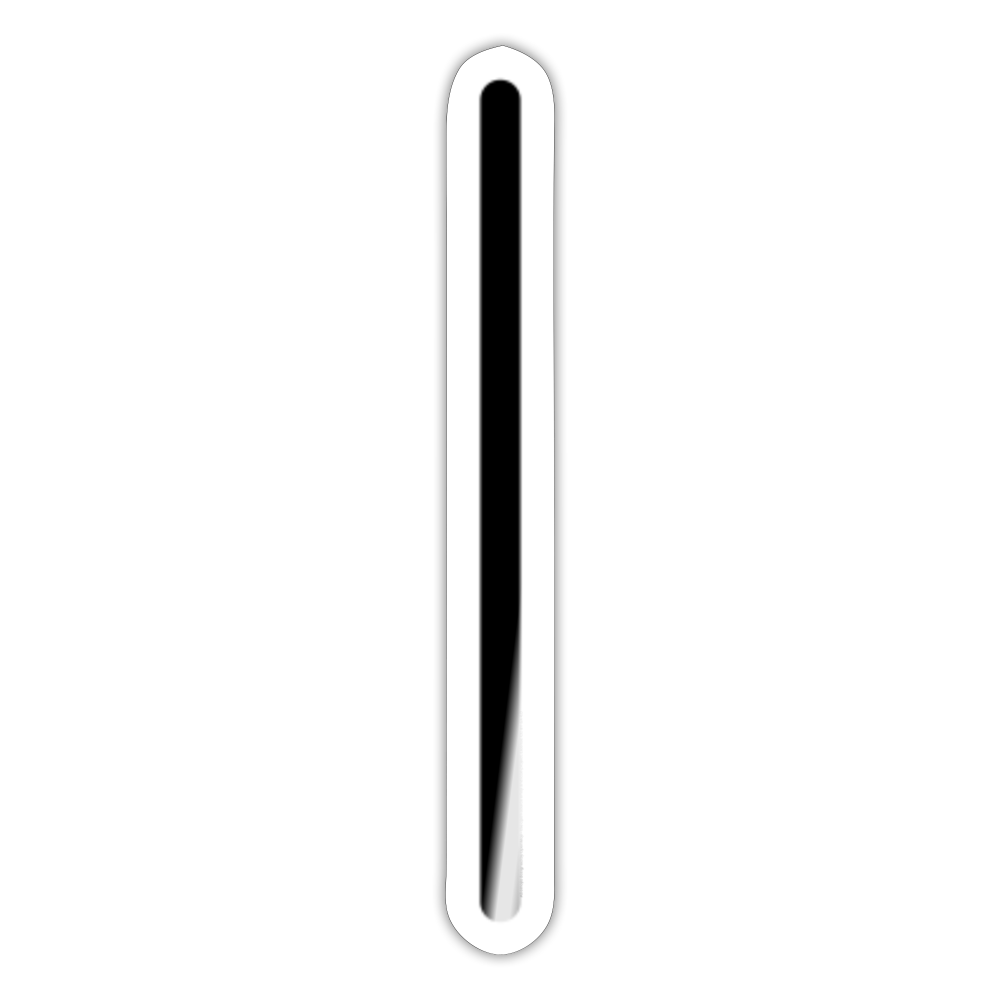 Power On Symbol Moji Sticker - Emoji.Express - white glossy