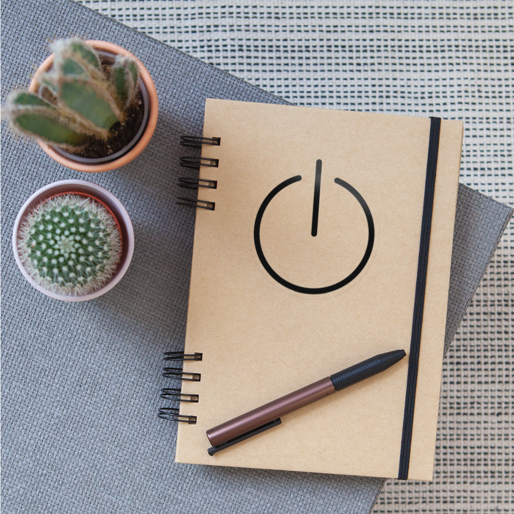 Power Symbol Moji Sticker - Emoji.Express - transparent glossy