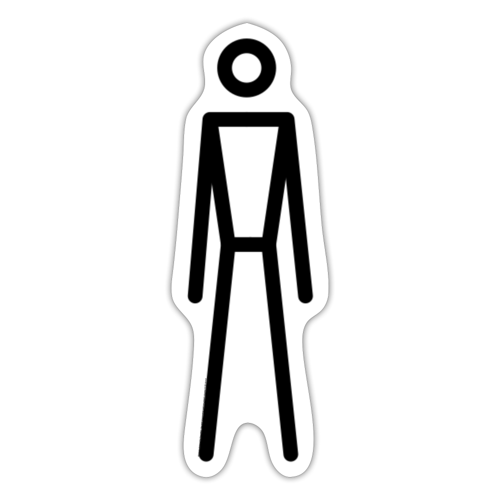 Stick Figure Moji Sticker - Emoji.Express - white matte