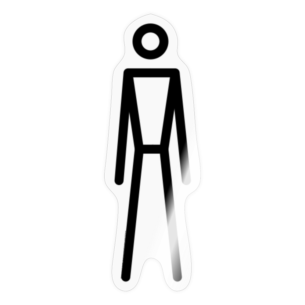 Stick Figure Moji Sticker - Emoji.Express - transparent glossy