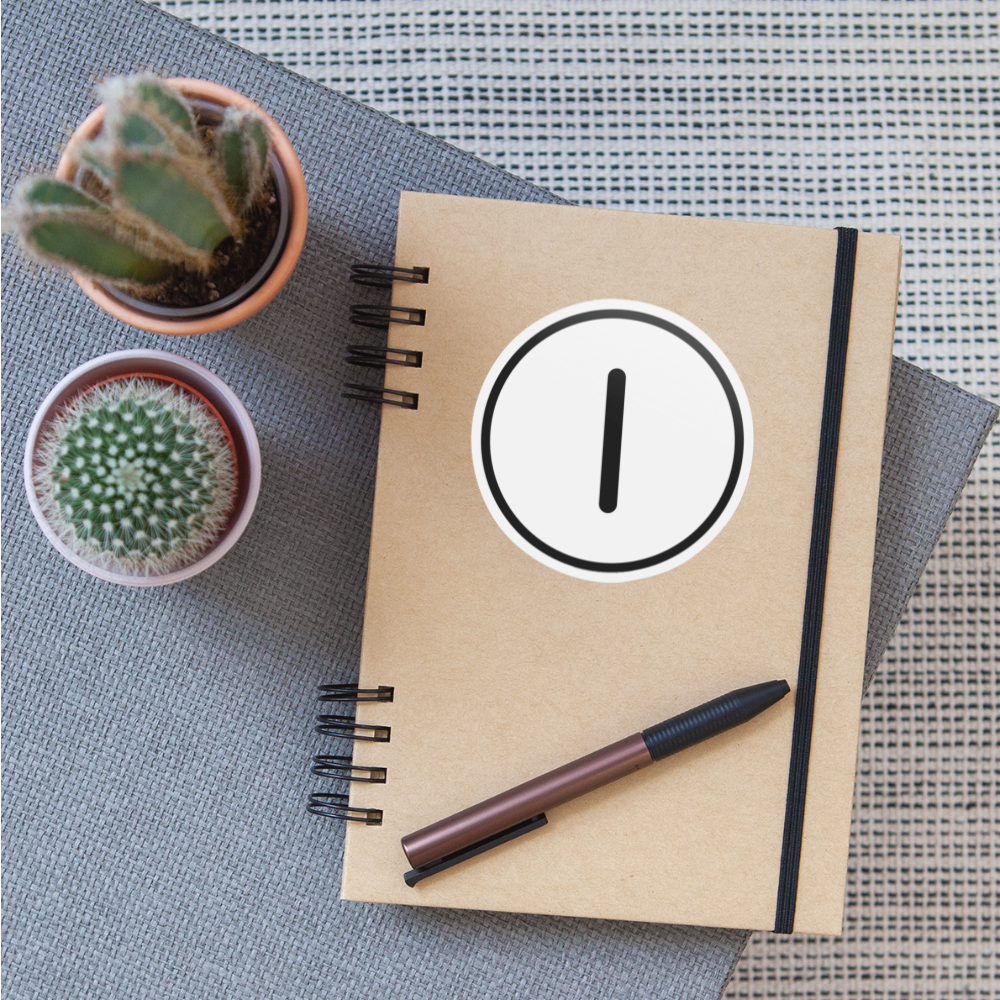 Regional Indicator I Moji Sticker - Emoji.Express - white matte