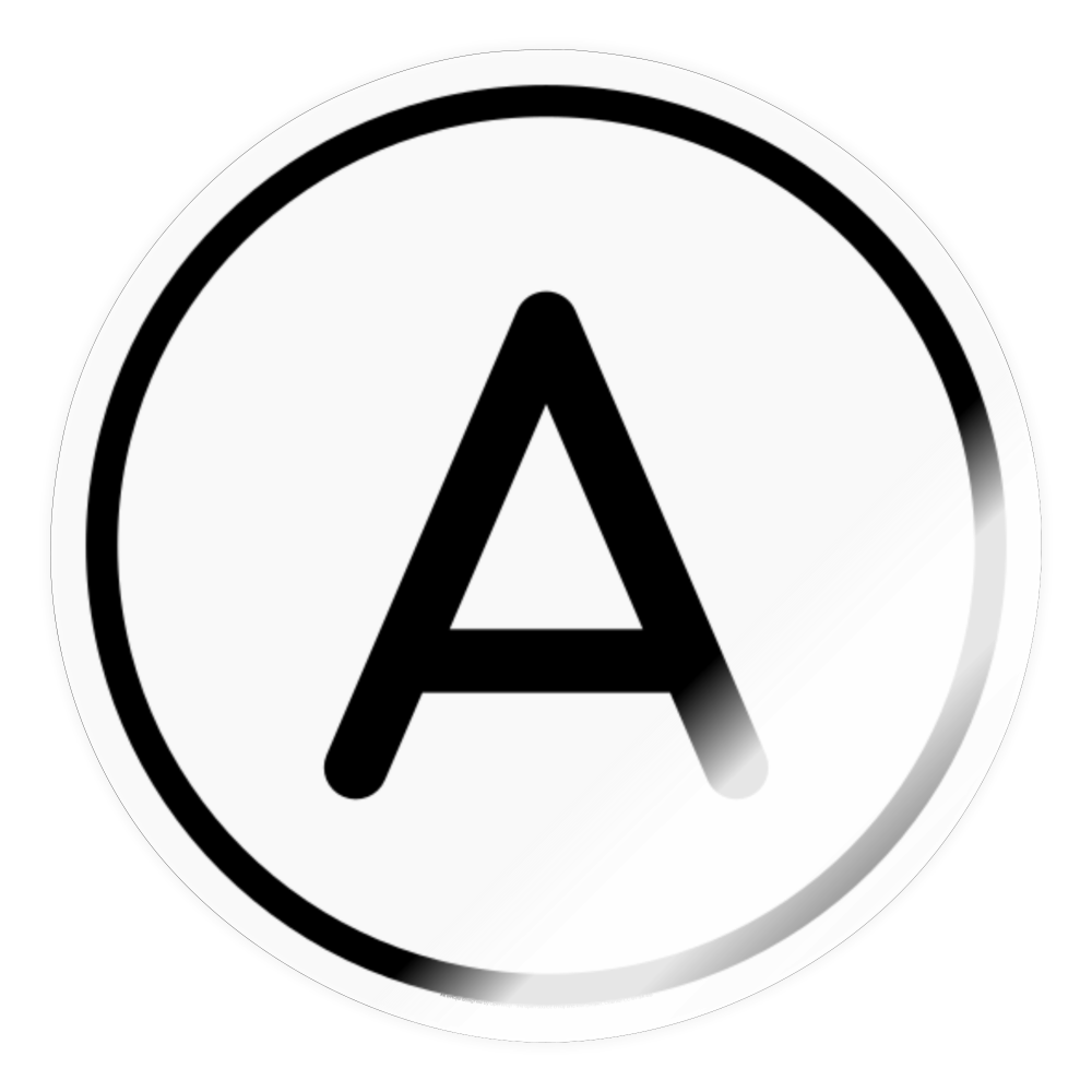Regional Indicator A Moji Sticker - Emoji.Express - transparent glossy