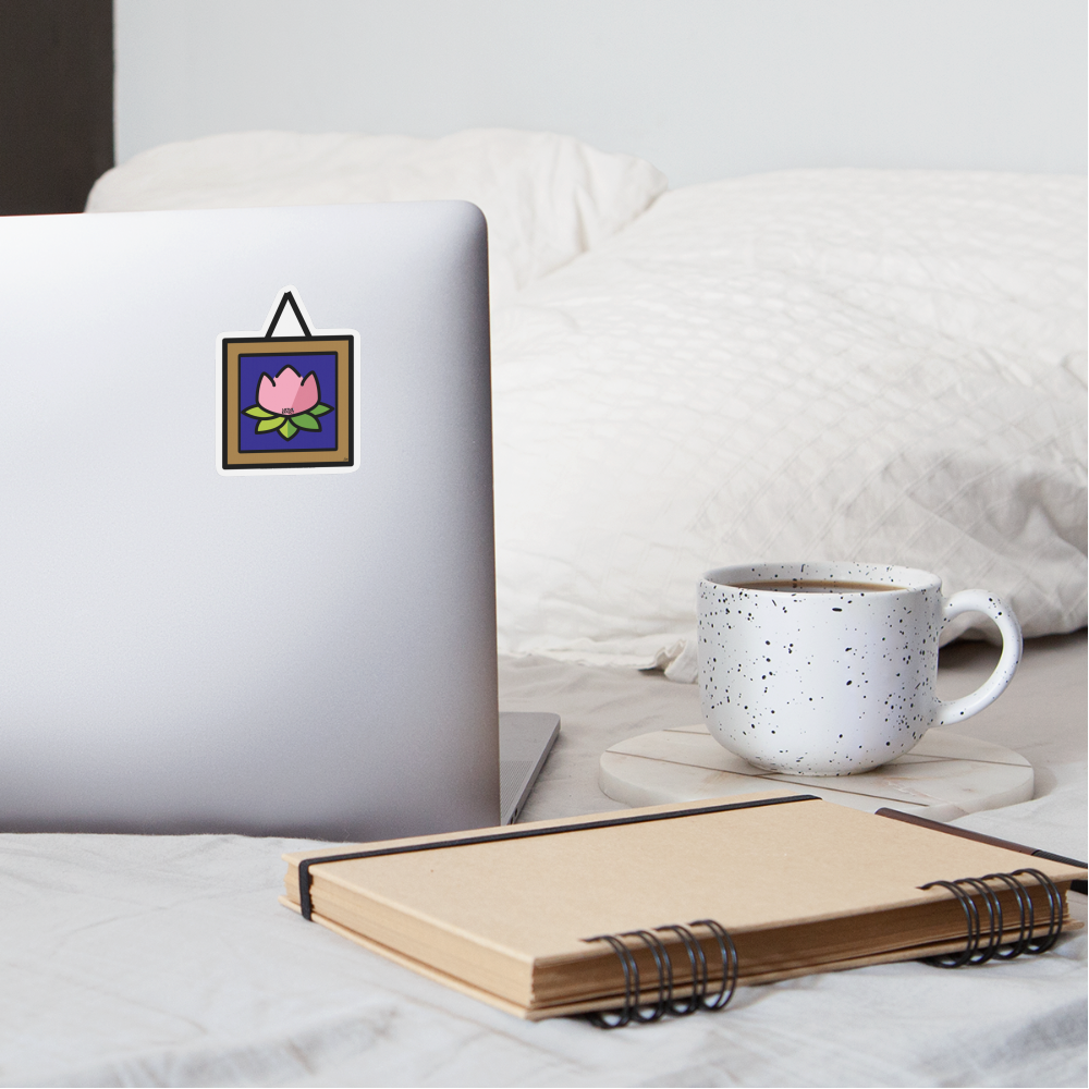 Emoji Expression: The Lotus Effect in Frame Moji Sticker - Emoji.Express - white matte