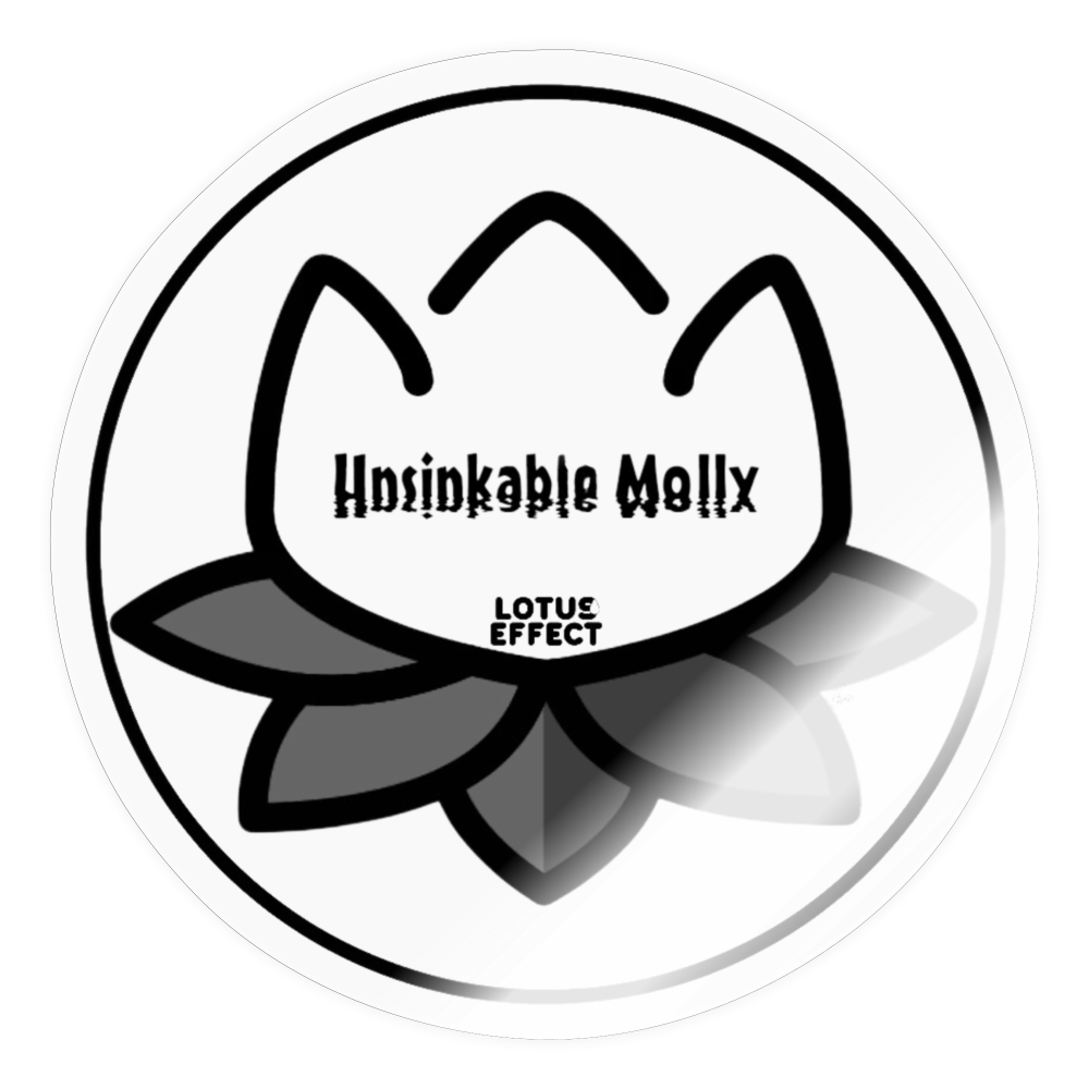 Emoji Expression: The Lotus Effect - Unsinkable Molly Tattoo Moji Sticker - Emoji.Expres - transparent glossy