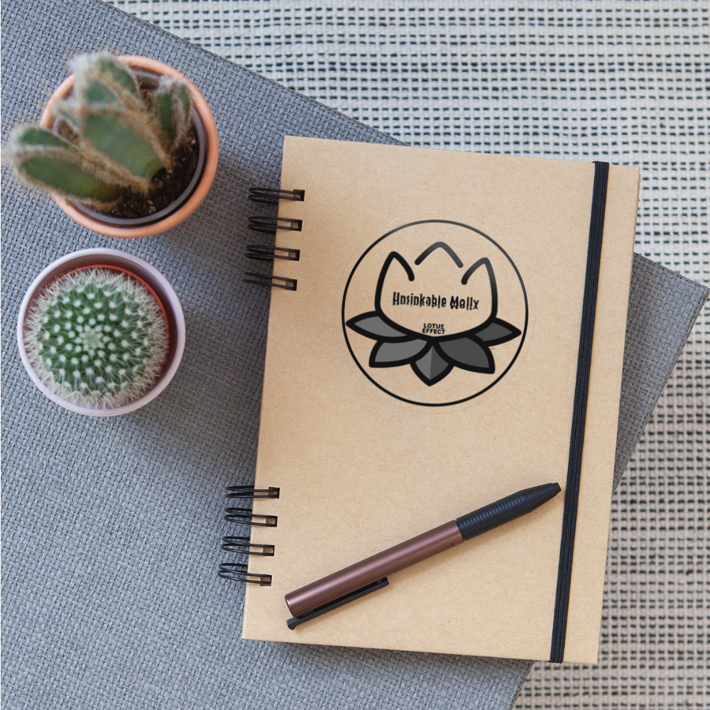 Emoji Expression: The Lotus Effect - Unsinkable Molly Tattoo Moji Sticker - Emoji.Expres - transparent glossy