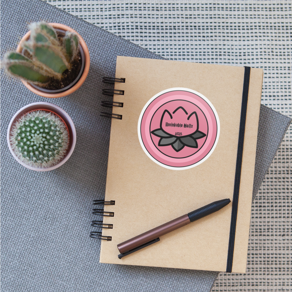 Emoji Expression: The Lotus Effect - Unsinkable Molly Tattoo (color) Moji Sticker - Emoji.Express - white matte