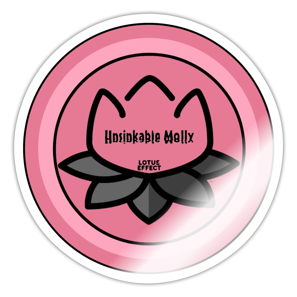 Emoji Expression: The Lotus Effect - Unsinkable Molly Tattoo (color) Moji Sticker - Emoji.Express - white glossy