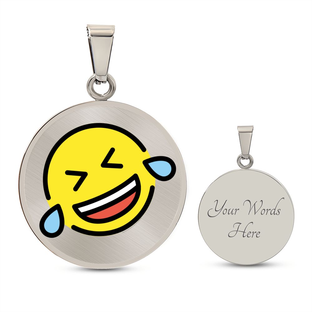 Rolling on Floor Silver Necklace