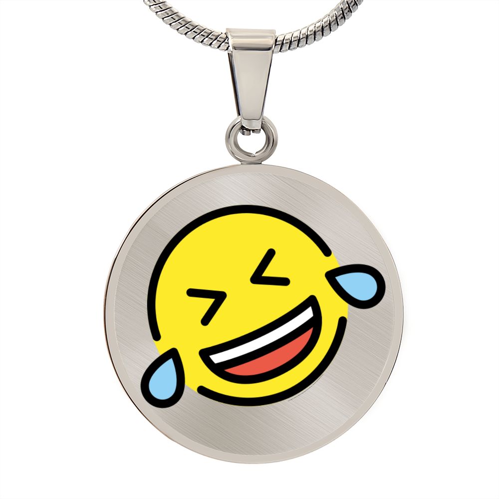 Rolling on Floor Silver Necklace