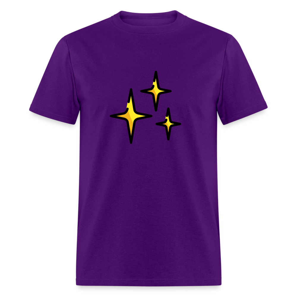 Sparkles Emoji Unisex Classic T-Shirt - Emoji.Express - purple