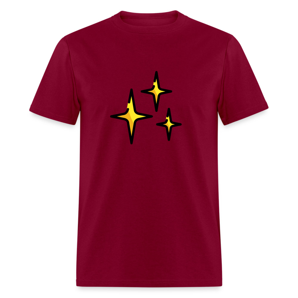 Sparkles Emoji Unisex Classic T-Shirt - Emoji.Express - burgundy