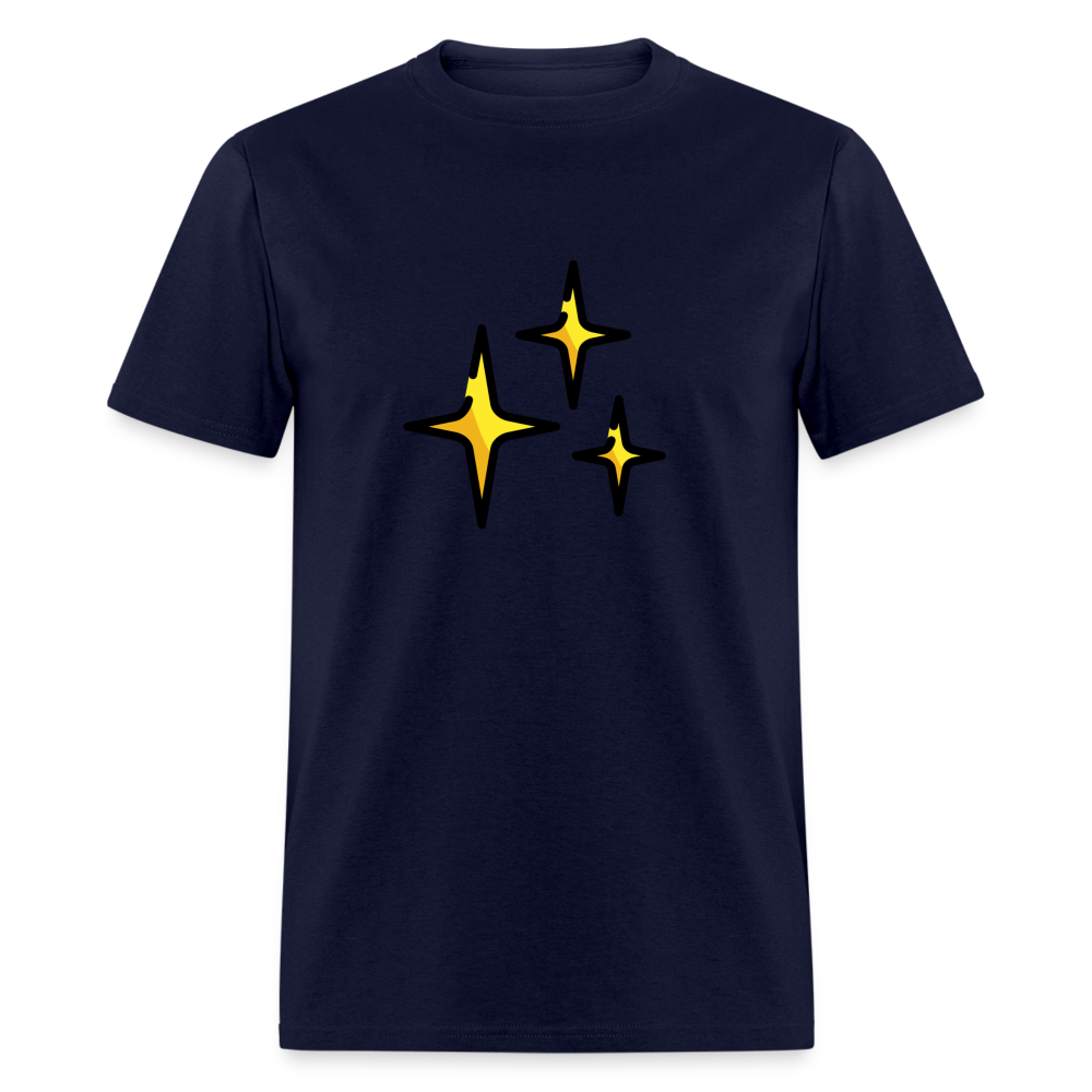 Sparkles Emoji Unisex Classic T-Shirt - Emoji.Express - navy