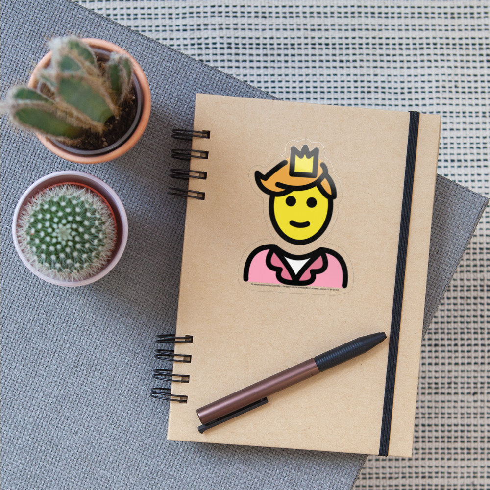 Prince Moji Sticker - Emoji.Express - transparent glossy
