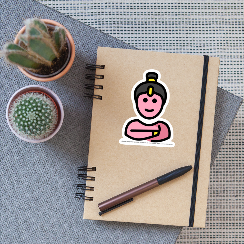 Woman Genie Moji Sticker - Emoji.Express - white matte