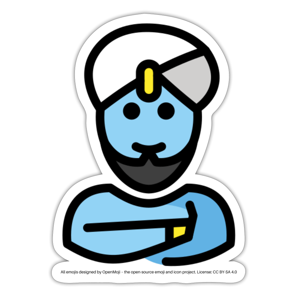Man Genie Moji Sticker - Emoji.Express - white matte