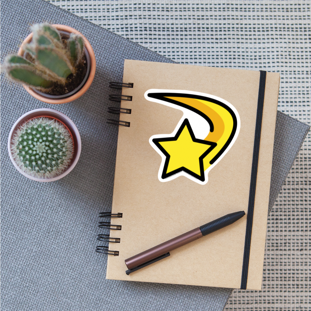 Dizzy Moji Sticker - Emjoi.Express - white matte