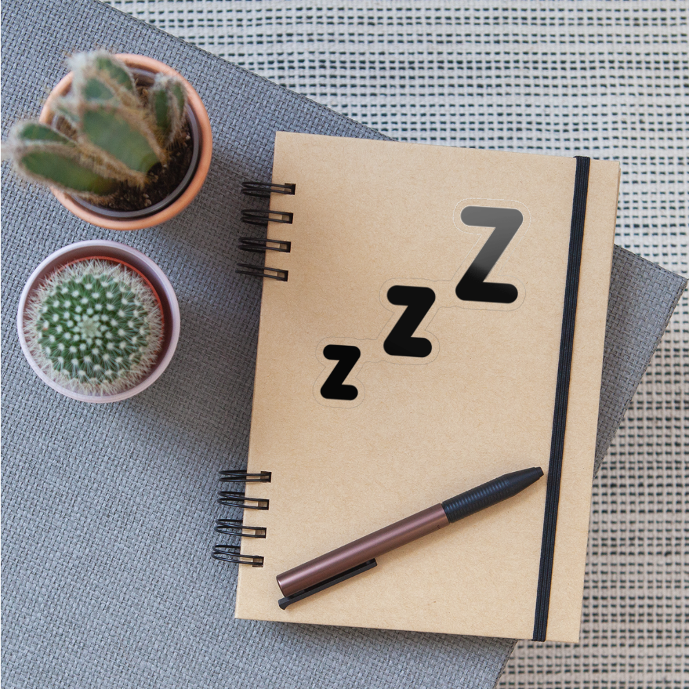 Z Z Z Moji Sticker - Emoji.Express - transparent glossy