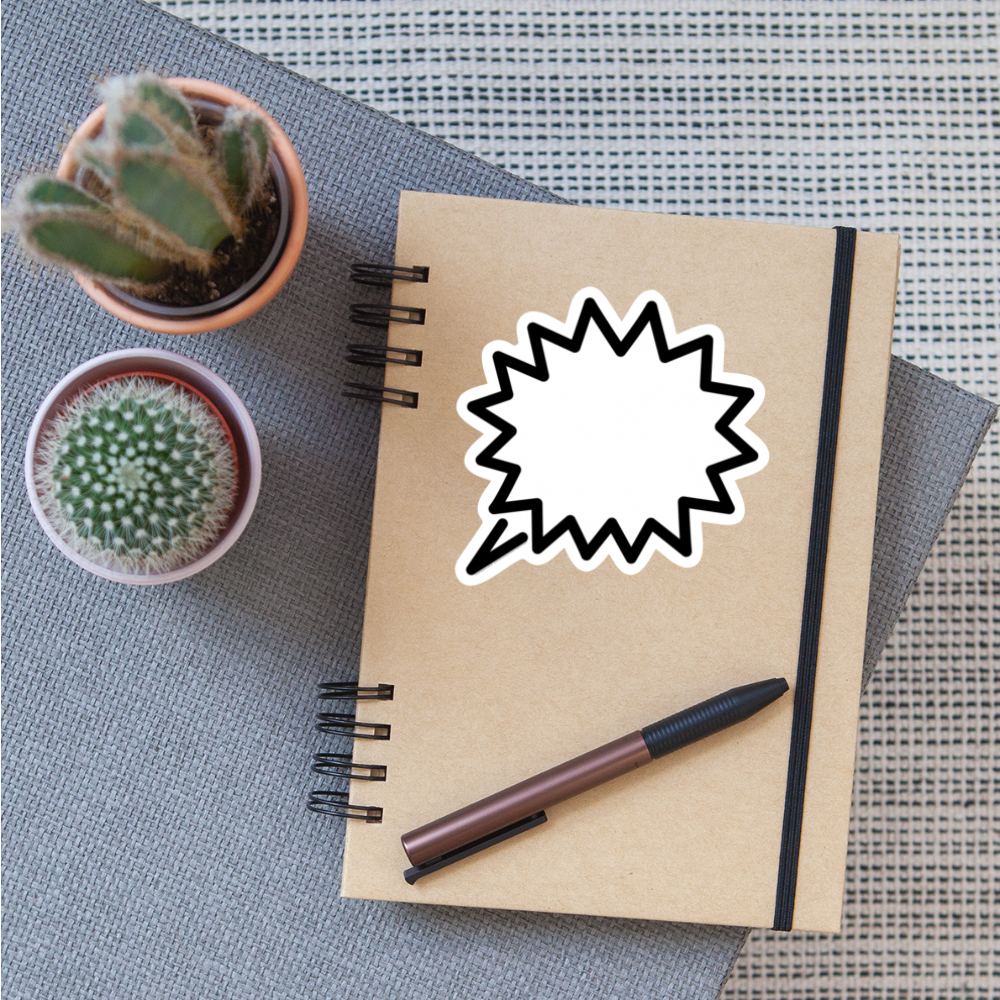 Right Anger Bubble Moji Sticker - Emoji.Express - white matte