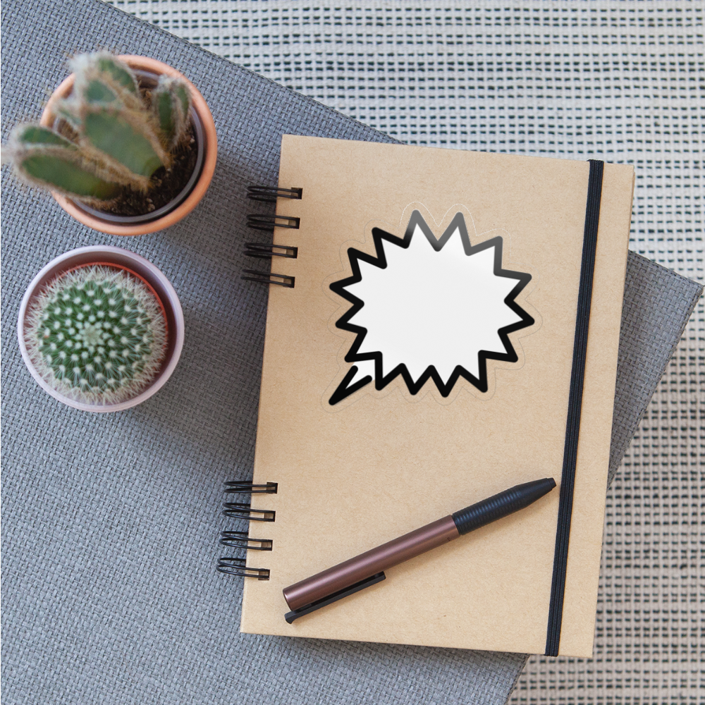 Right Anger Bubble Moji Sticker - Emoji.Express - transparent glossy