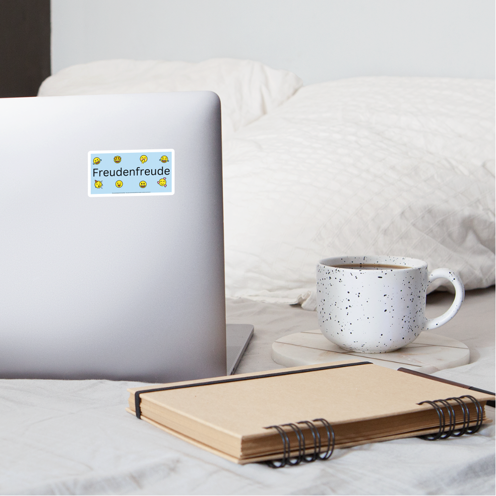 Freudenfreude + Mojis Sticker (Blue) - Emoji.Express - white matte