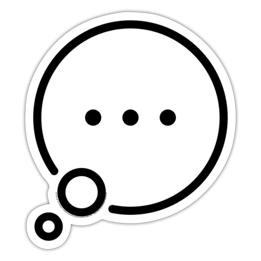 Speech Balloon Moji Sticker - Emoji.Express - white matte