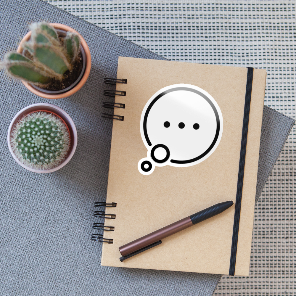 Speech Balloon Moji Sticker - Emoji.Express - white glossy