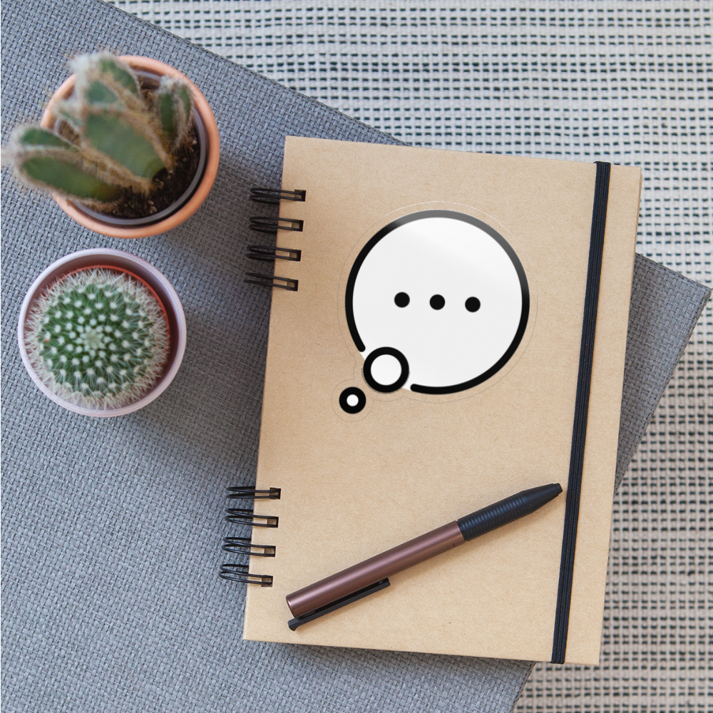 Speech Balloon Moji Sticker - Emoji.Express - transparent glossy
