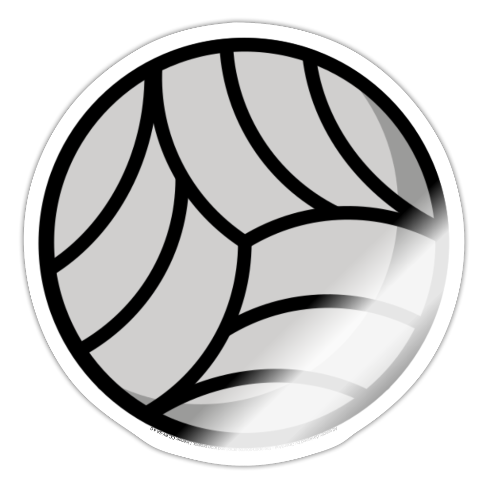 Soccer Ball Moji Sticker - Emoji.Express - white glossy