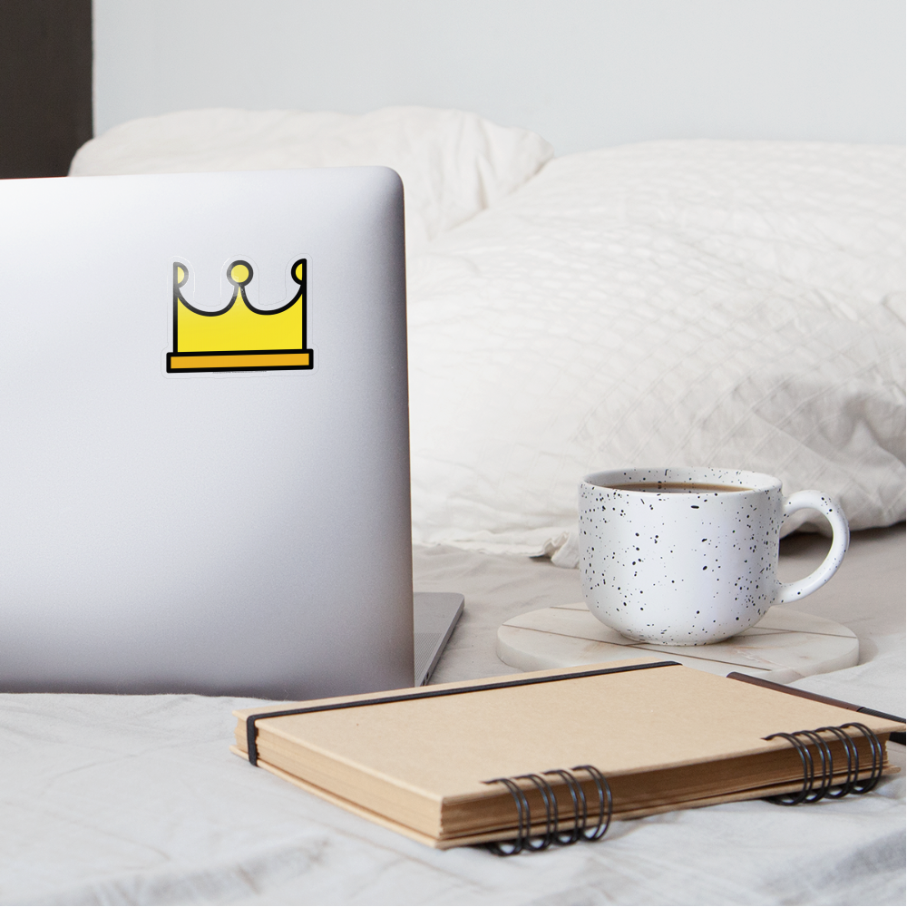 Crown Moji Sticker - Emoji.Express - transparent glossy