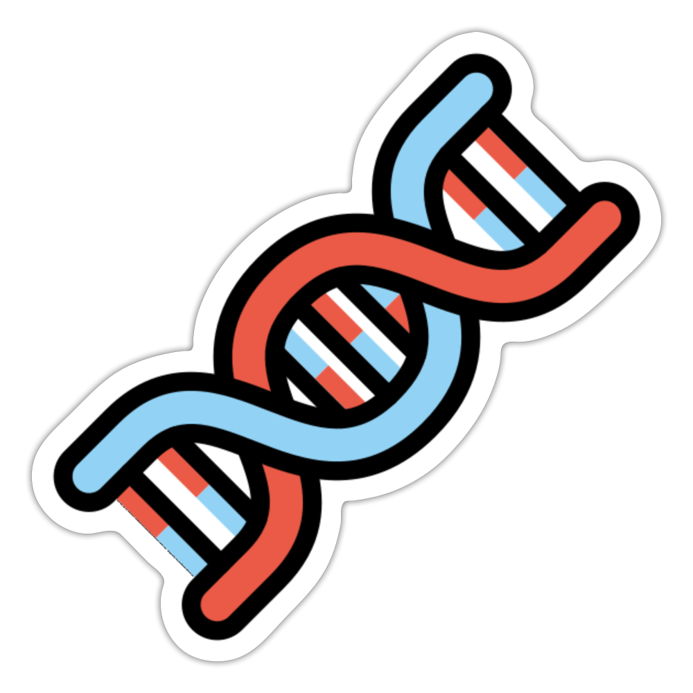 DNA Moji Sticker - Emoji.Express - white glossy