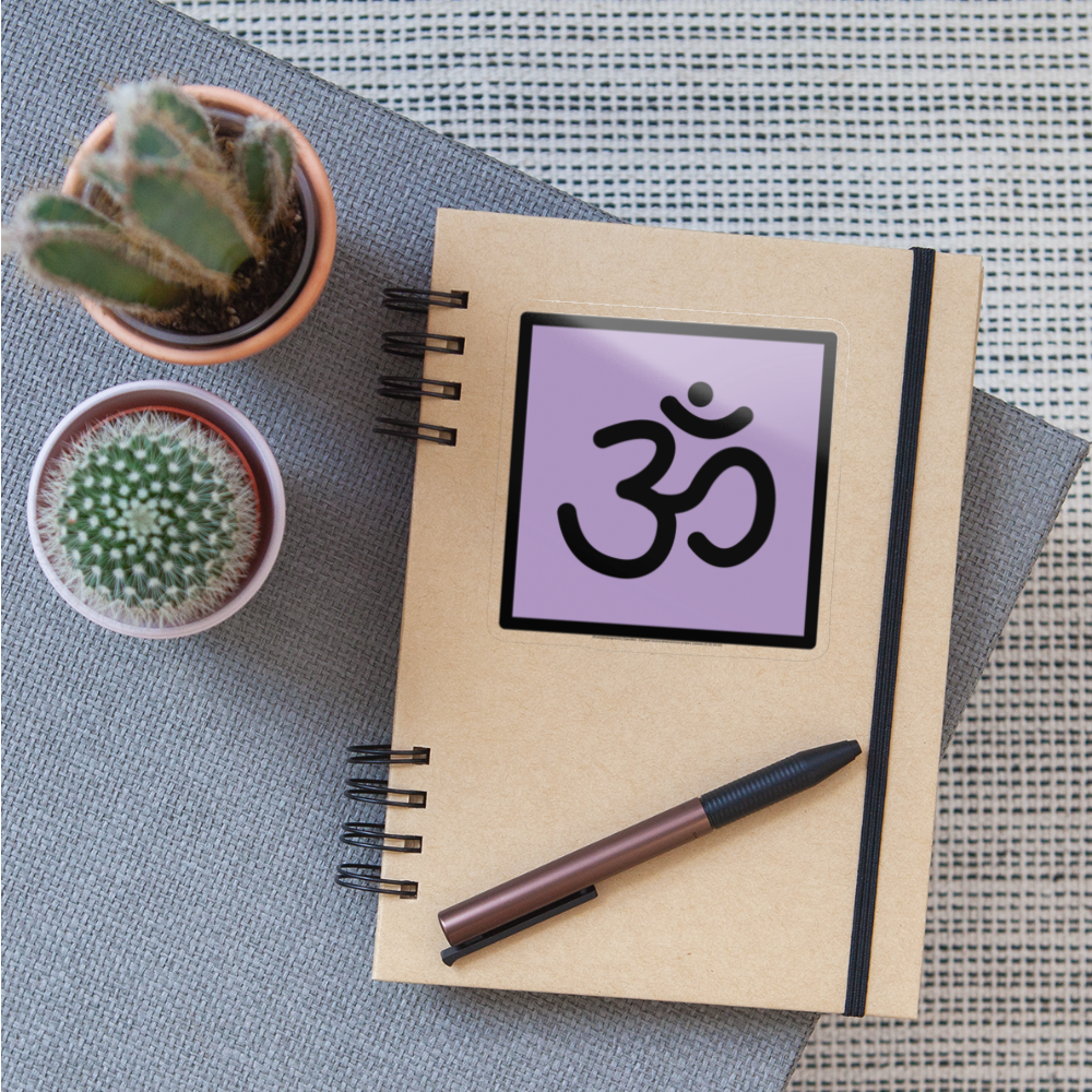 Om Moji Sticker - Emoji.Express - transparent glossy