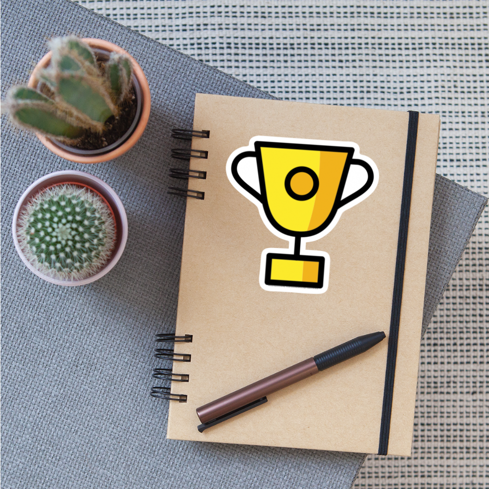 Trophy Moji Sticker - Emoji.Express - white matte