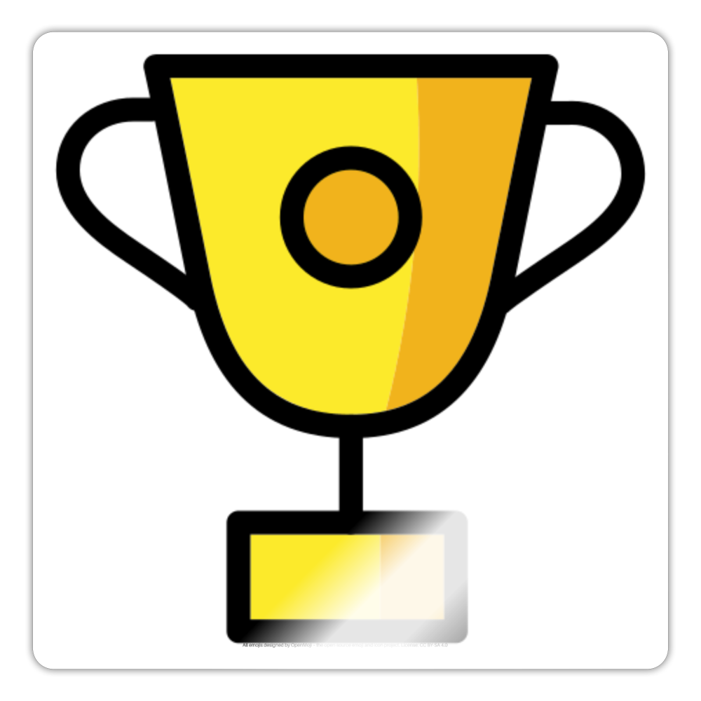 Trophy Moji Sticker - Emoji.Express - white glossy