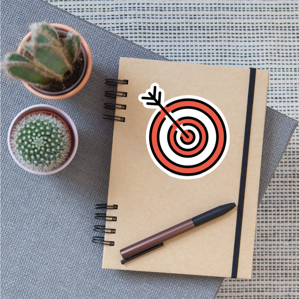 Bullseye Moji Sticker - Emoji.Express - white matte