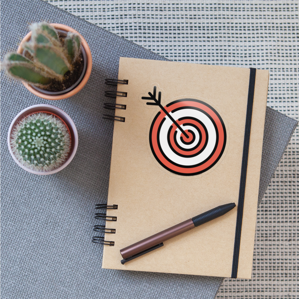 Bullseye Moji Sticker - Emoji.Express - transparent glossy