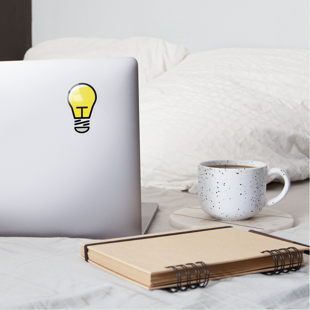 Lightbulb Moji Sticker - Emoji.Express - transparent glossy