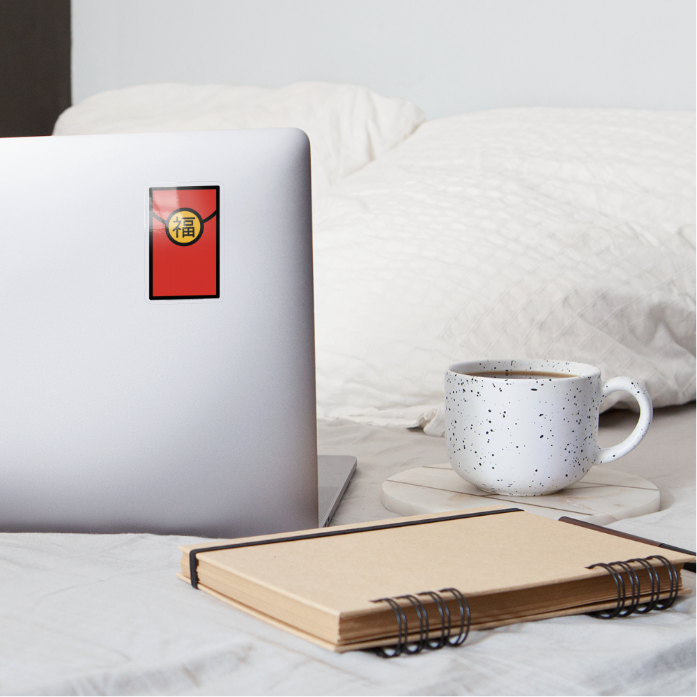 Red Envelope Moji Sticker - Emoji.Express - transparent glossy