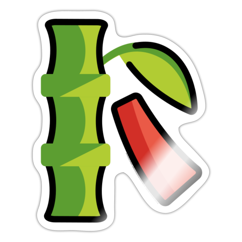 Tanabata Tree Moji Sticker - Emoji.Express - white glossy