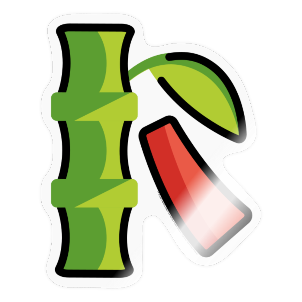Tanabata Tree Moji Sticker - Emoji.Express - transparent glossy
