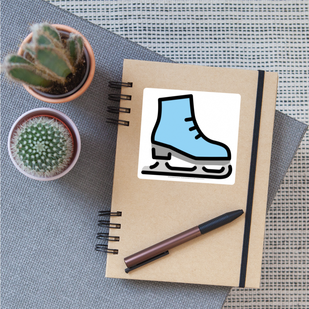 Ice Skate Moji Sticker - Emoji.Express - white matte