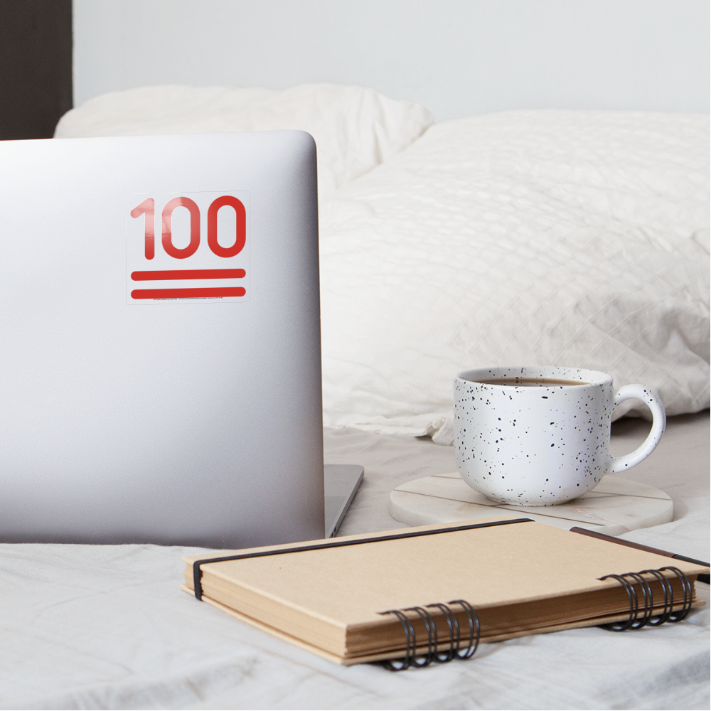 Hundred Points Moji Sticker - Emoji.Express - transparent glossy