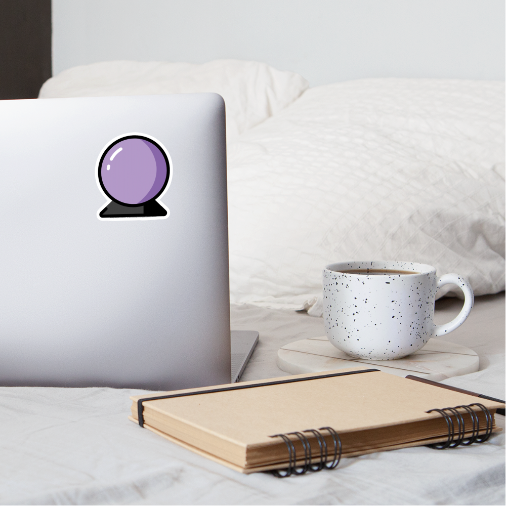Crystal Ball Moji Sticker - Emoji.Express - white matte