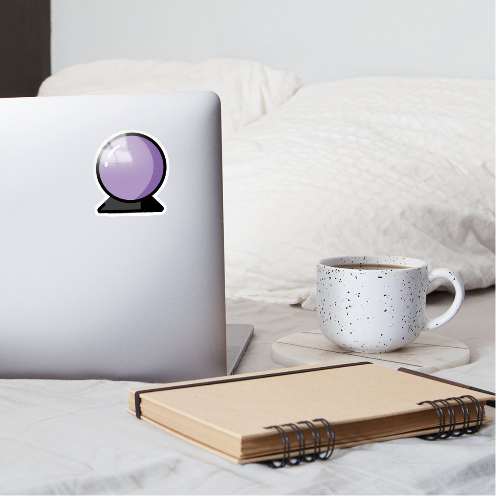 Crystal Ball Moji Sticker - Emoji.Express - white glossy