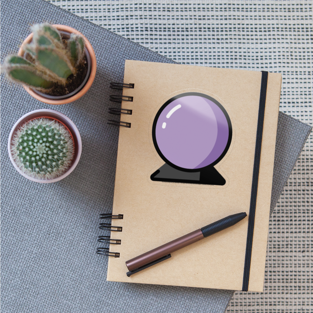 Crystal Ball Moji Sticker - Emoji.Express - transparent glossy