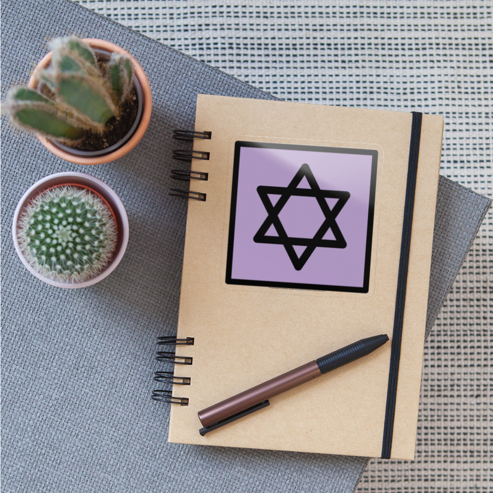 Star of David Moji Sticker - Emoji.Express - transparent glossy