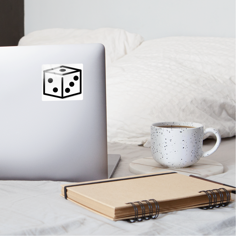 Game Die Moji Sticker - Emoji.Express - white glossy