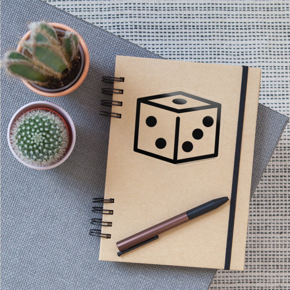 Game Die Moji Sticker - Emoji.Express - transparent glossy