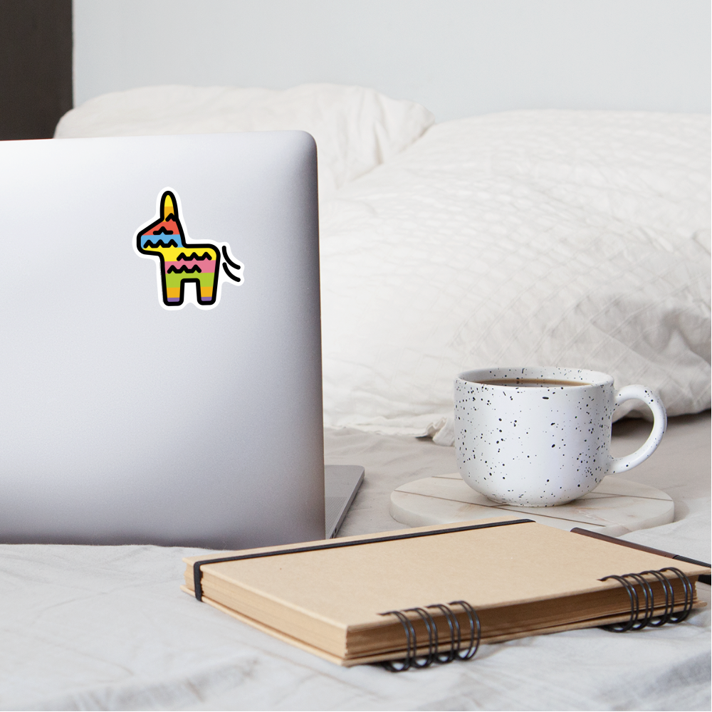 Piñata Moji Sticker - Emoji.Express - white matte