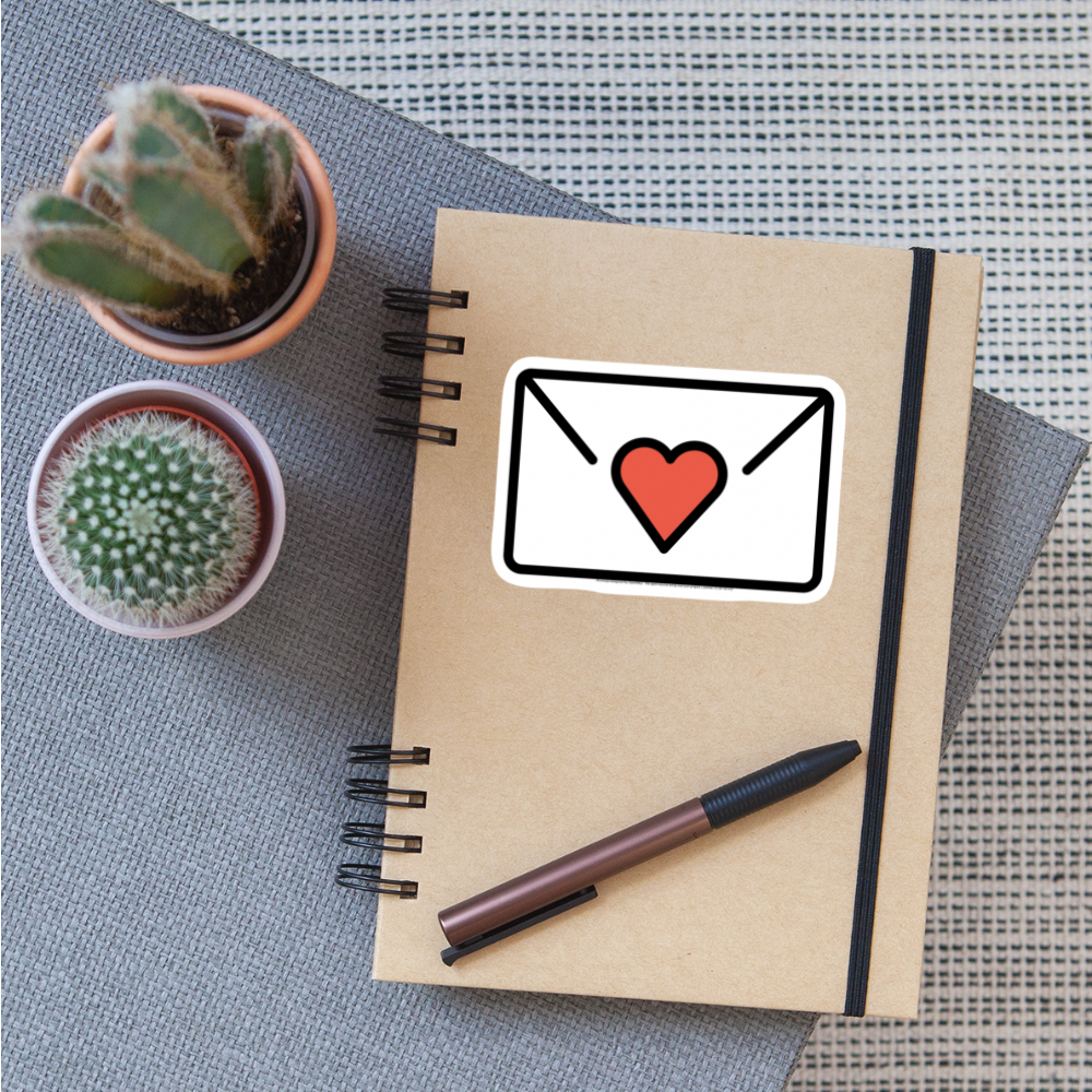 Love Letter Moji Sticker - Emoji.Express - white matte
