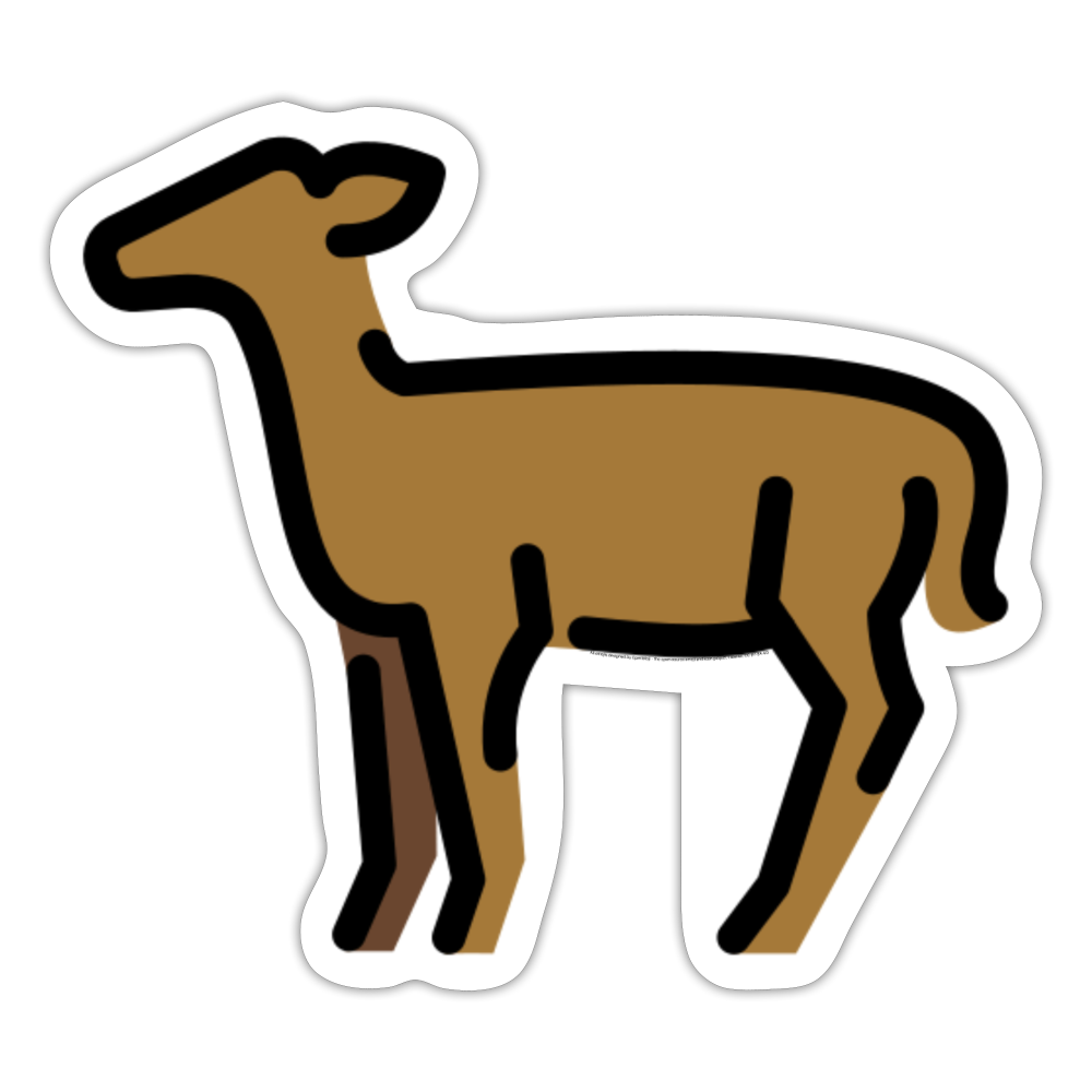 Doe Moji Sticker - Emoji.Express - white matte
